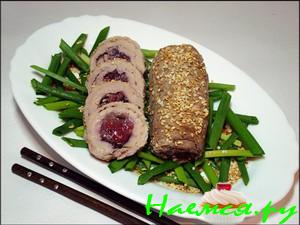 Мясные рулеты "Сливовая долина" (японские мотивы)