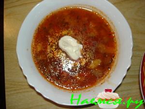 Соляночка из мясной нарезки