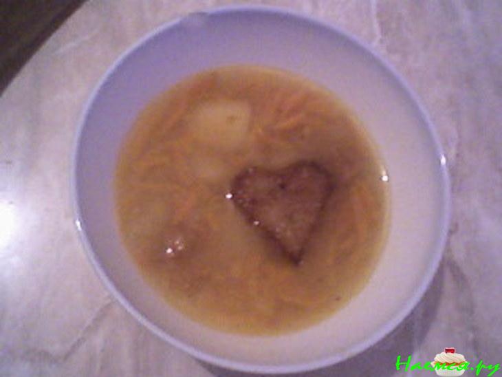 Украинский суп с салом