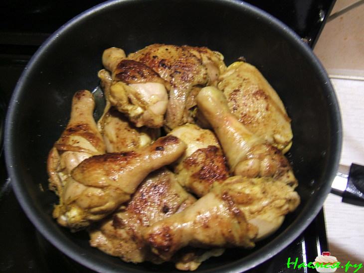 Курица с картошкой с лимоном