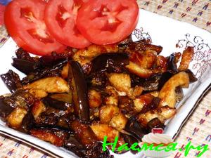 Баклажаны по-корейски с куриным филе