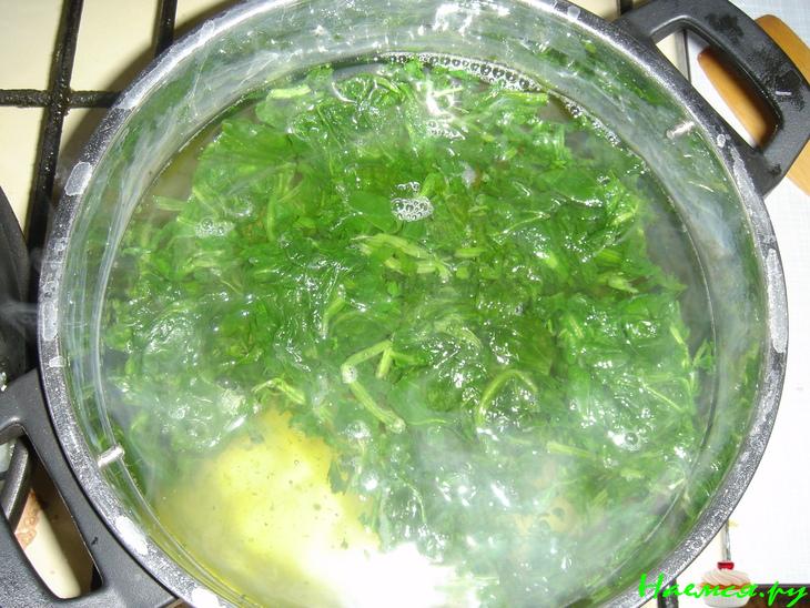 Суп-пюре со шпинатом