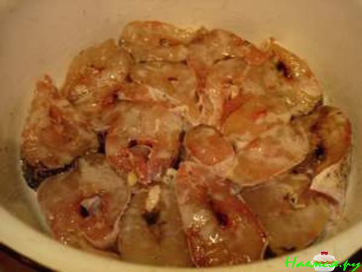 Щука жареная с овощным гарниром под сливочным соусом "По щучьему веленью, по моему хотенью!"