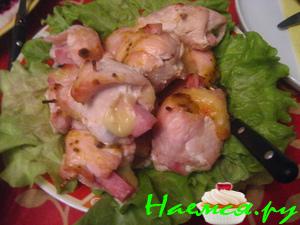 Куриные рулетикт с горчицей Куриные рулетикт с горчицей