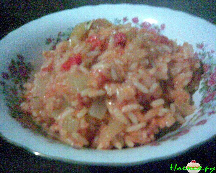 Рис с кабачками и цуккини