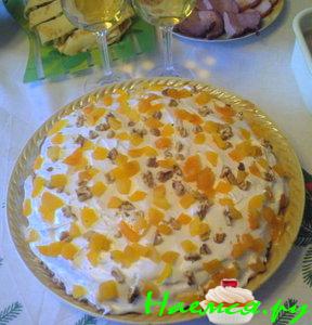 Торт с орехами и сгущенкой "Мария"