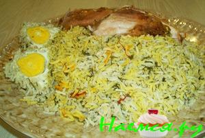 Плов с укропом (шююд плов) - быстрый вариант!