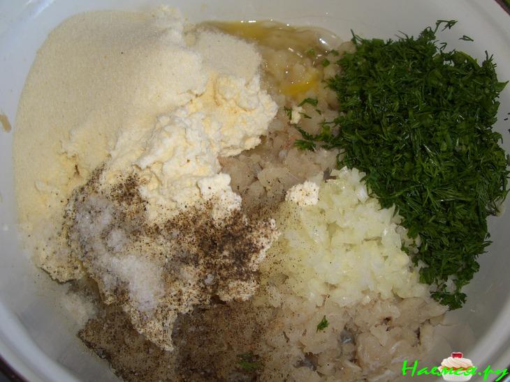 Рыбные котлеты с творогом
