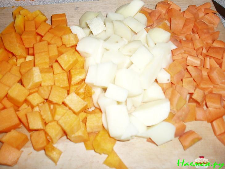 Овощной крем-суп со сливками