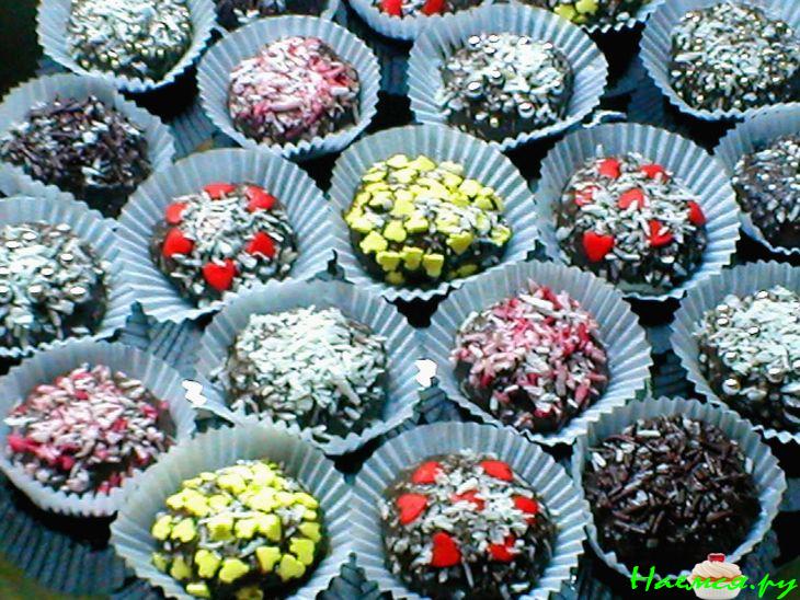 Конфеты шоколадные со сгущенкой