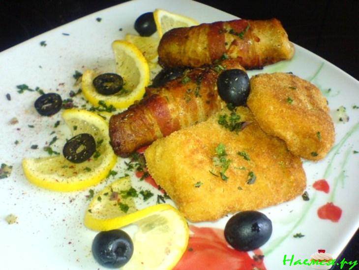 Пангасиус в "шубке" с соусом шафран (2 варианта)