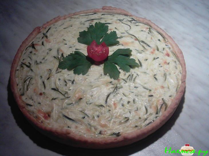 Открытый пирог с цуккини