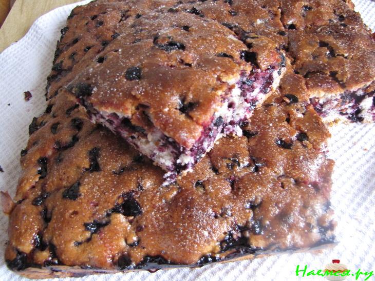 Кекс с лимоном и черникой