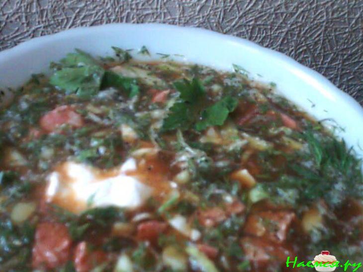 Простая окрошка