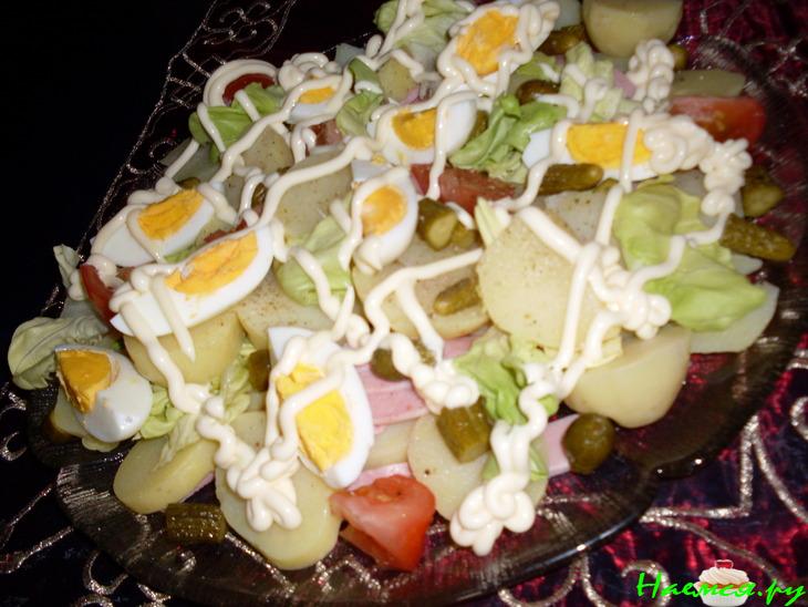 Пока готовится гриль....или Картофельный салат с яйцами