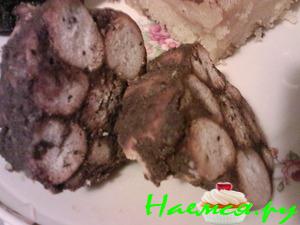 Шоколадная колбаска с баранками