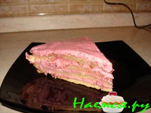 Сметанно-вишнёвый торт