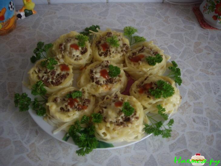 Гнезда с вкусной начинкой