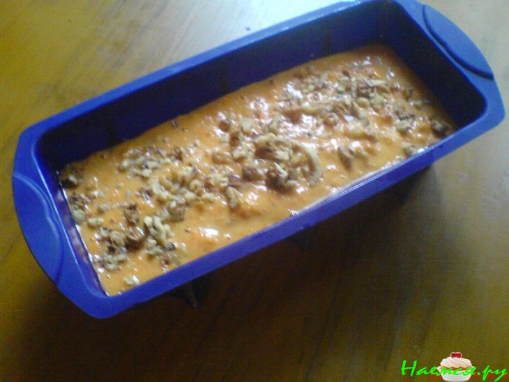 Тыквенный пирог с ананасом и изюмом