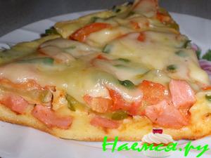 Пицца "Минутка" (оливки, ветчина...)