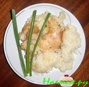 Запеканка из курицы с рисом