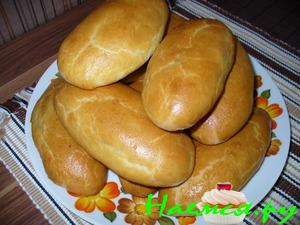 Пирожки печёные с капустой