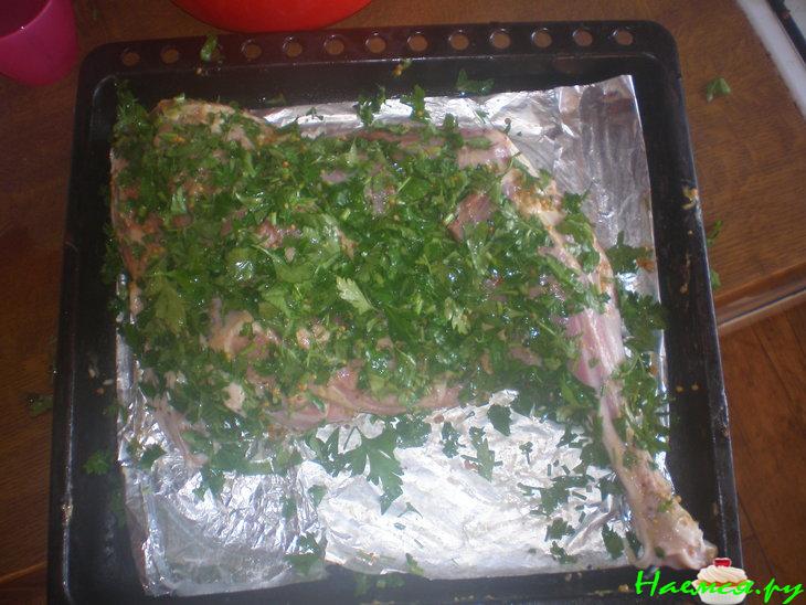 Запеченная баранья нога