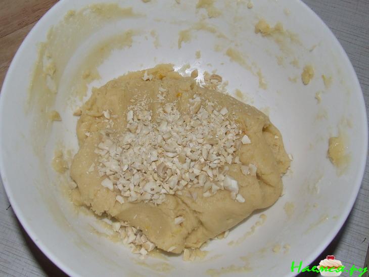 Лимонное печенье с орехами кешью