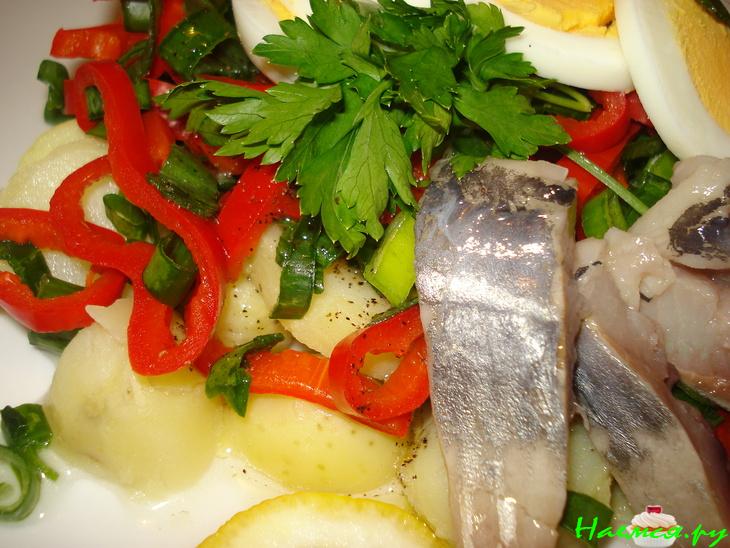 Закуска аппетитная с винегретным соусом