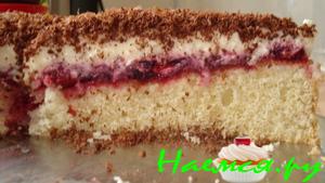 Торт "Зимняя вишня"