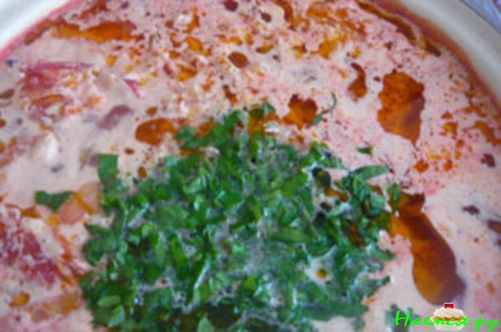 Борщ без мяса из-под города Хмельницкий