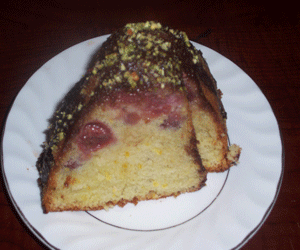 Кекс вишнёвый с амаретто и фисташками Кекс вишнёвый с амаретто и фисташками