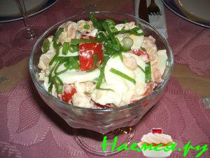 Салат с креветок