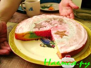 Радужный пирог (Rainbow cake)