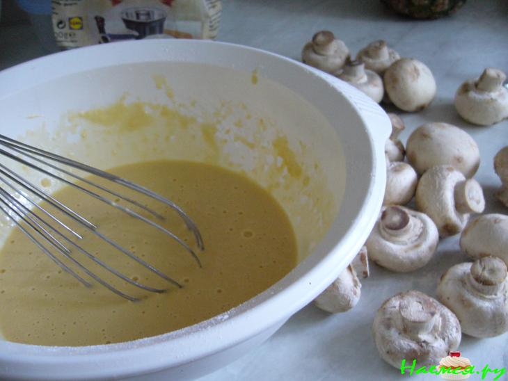 Шампиньоны в кляре