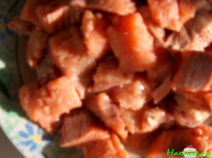 Сливочный суп с семгой