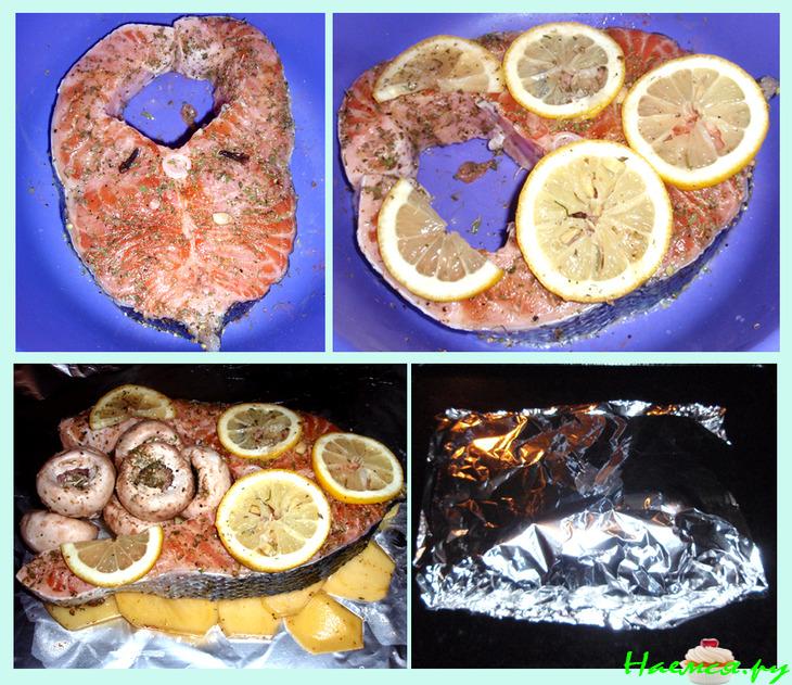 Лосось с овощами "На быструю руку" Лосось с овощами "На быструю руку"