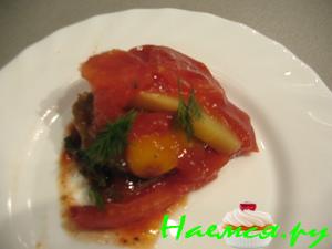 Овощи в томатном желе