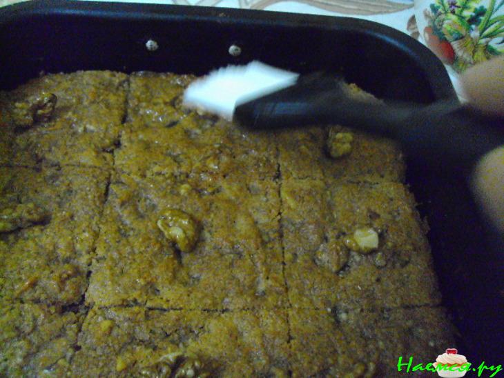 Греческий ореховый пирог (Karidopita)