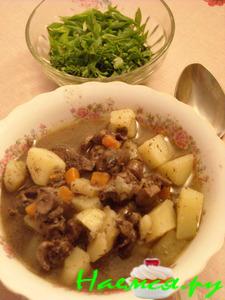 Куырдак из куриных потрохов