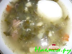 Зеленые щи зимой