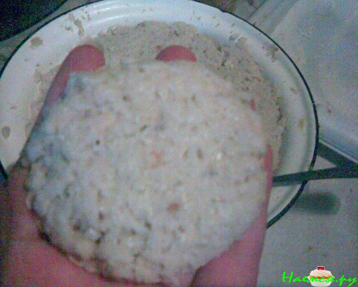 Постные рыбные котлетки в вафельках