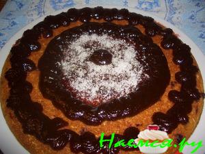 Пирог их овсяных хлопьев с яблочным пюре