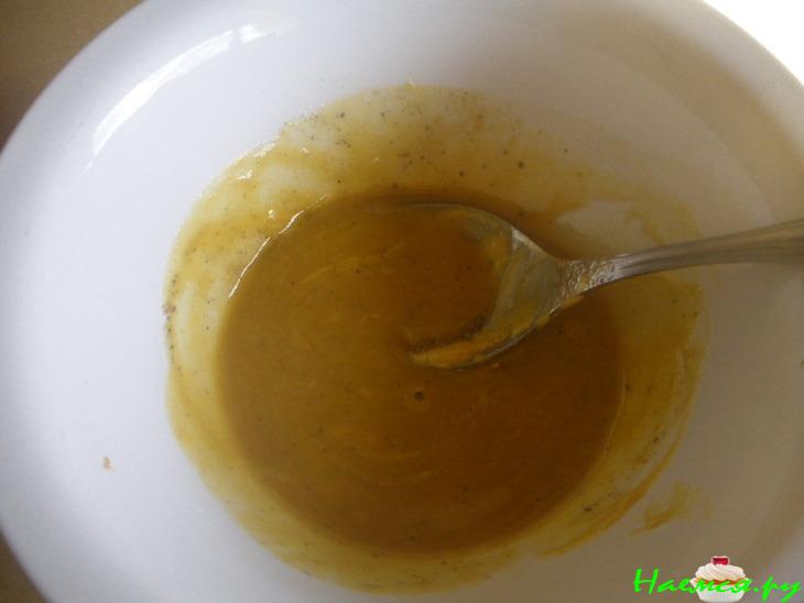 Кабачки с горчицей, чесноком и медом