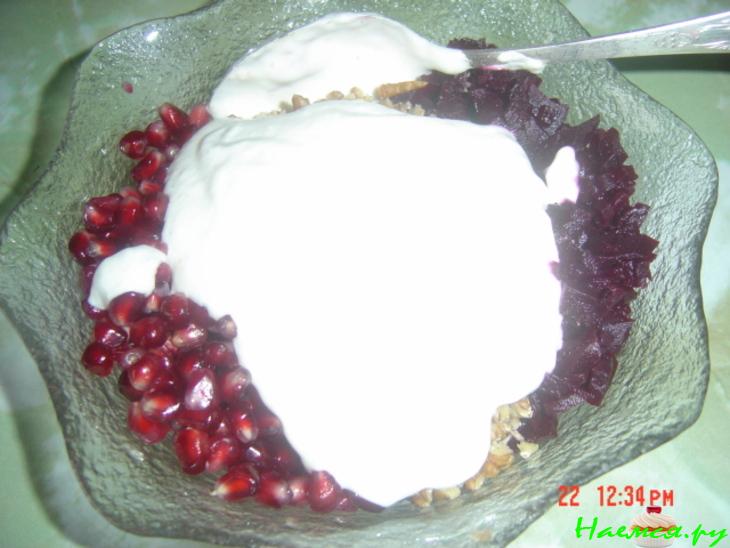 Салат гранатовый