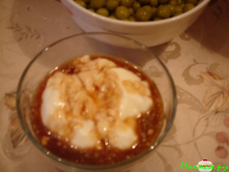 Салат из цветной капусты с куриной грудкой