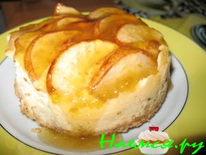 Творожные пирожные с грушами