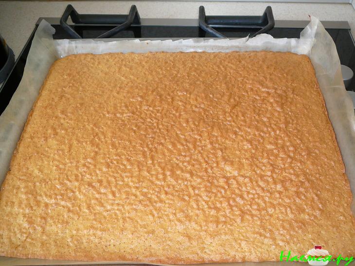 Бисквитный рулет на молоке