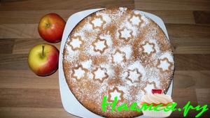 Яблочный пирог с печеньями