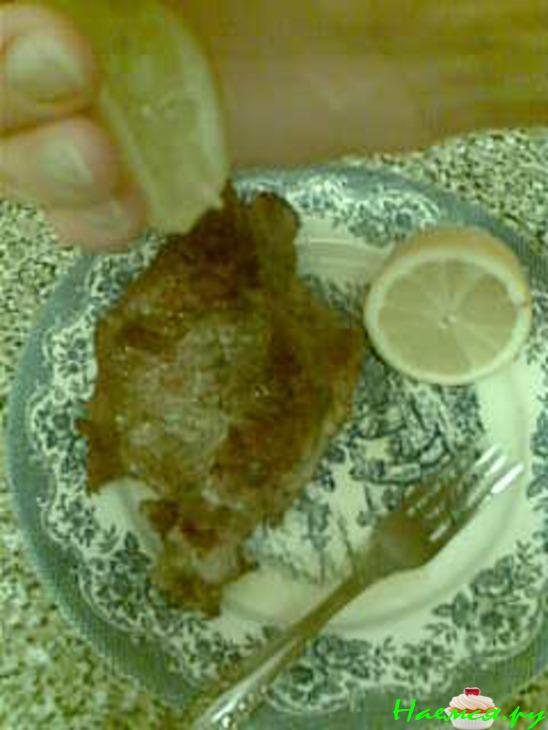 Отбивная с лимоном